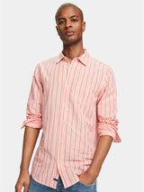 SCOTCH &  SODA Striped Cotton-Linen Shirt | Regular Fit - Combo C