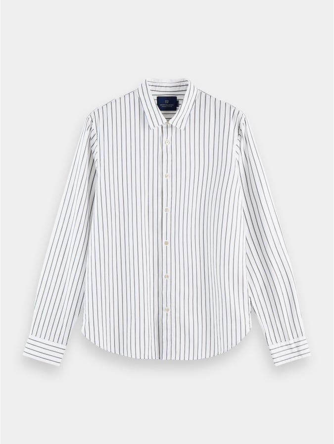 SCOTCH & SODA Striped Cotton-Linen Shirt | Regular Fit - Combo E