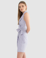 Carver, Joelle Wrap Dress, Lilac