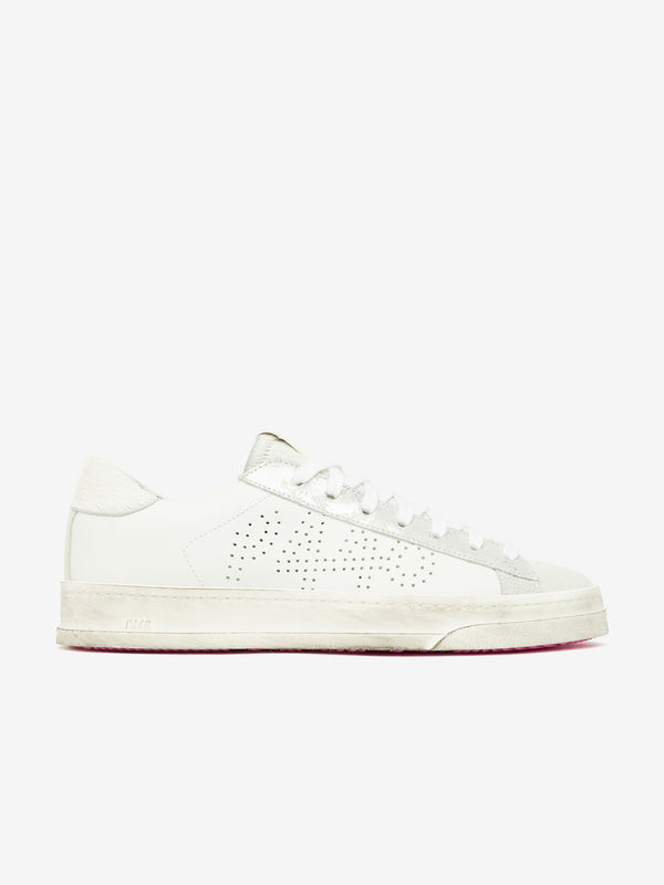 P448 John Womens All White/Fluro Bottom
