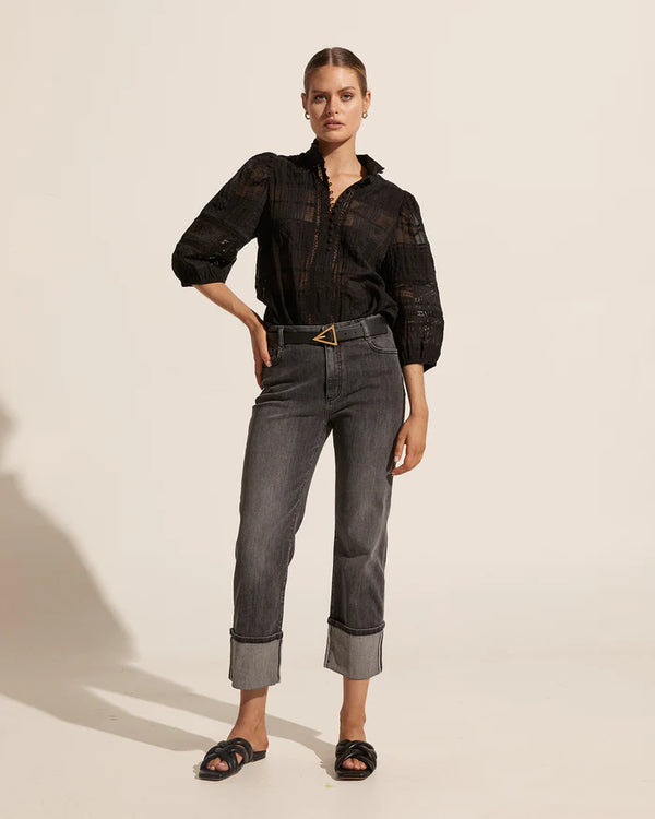 ZOE KRATZMANN Journey Jean - Washed Black Denim