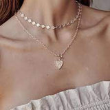 Murkani, Heart fob Necklace, in Rose Gold Plate (42cm)