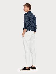 Scotch & Soda, Blake Regular/ Slim Tailored Pant - Off White