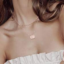 Murkani, Heirloom Pendant Necklace, Rose Gold Plate