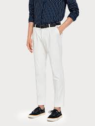 Scotch & Soda, Blake Regular/ Slim Tailored Pant - Off White