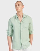 The Academy Brand- Hampton linen shirt- Pacific