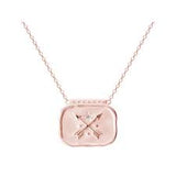 Murkani, Heirloom Pendant Necklace, Rose Gold Plate