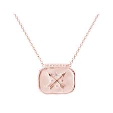 Murkani, Heirloom Pendant Necklace, Rose Gold Plate