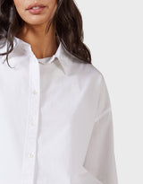 ACADEMY WOMENS Frankie Poplin Shirt, White
