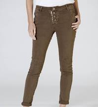 ITALIAN STAR Button Jean Classic - Chocolate