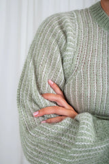 SECOND FEMALE Kubra Knit O Neck - Laurel Green